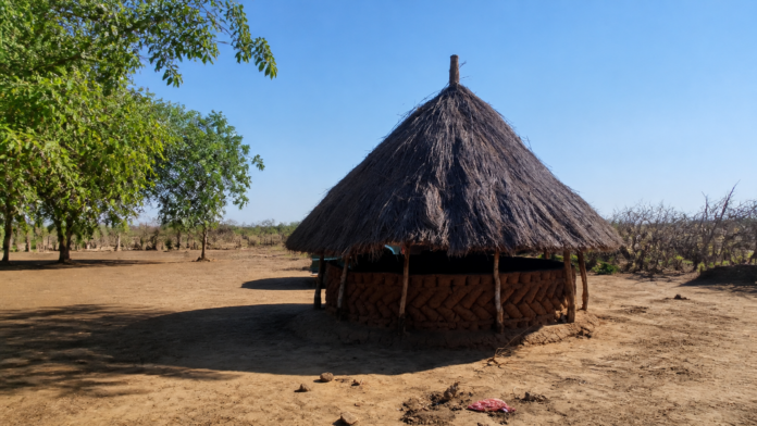 Farm landscape in Zambia Farm record system field near Mwembeshi